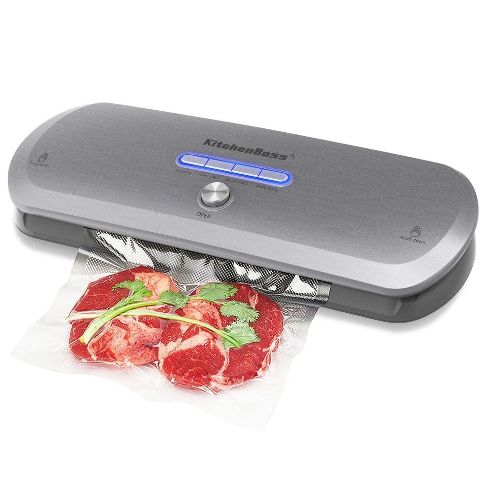 Vacuum Sealer Machine G210 for Preservation Automatic Vacuum Sealing  System,with Starter Kit Inclued 20 PCS Bags(grey)
