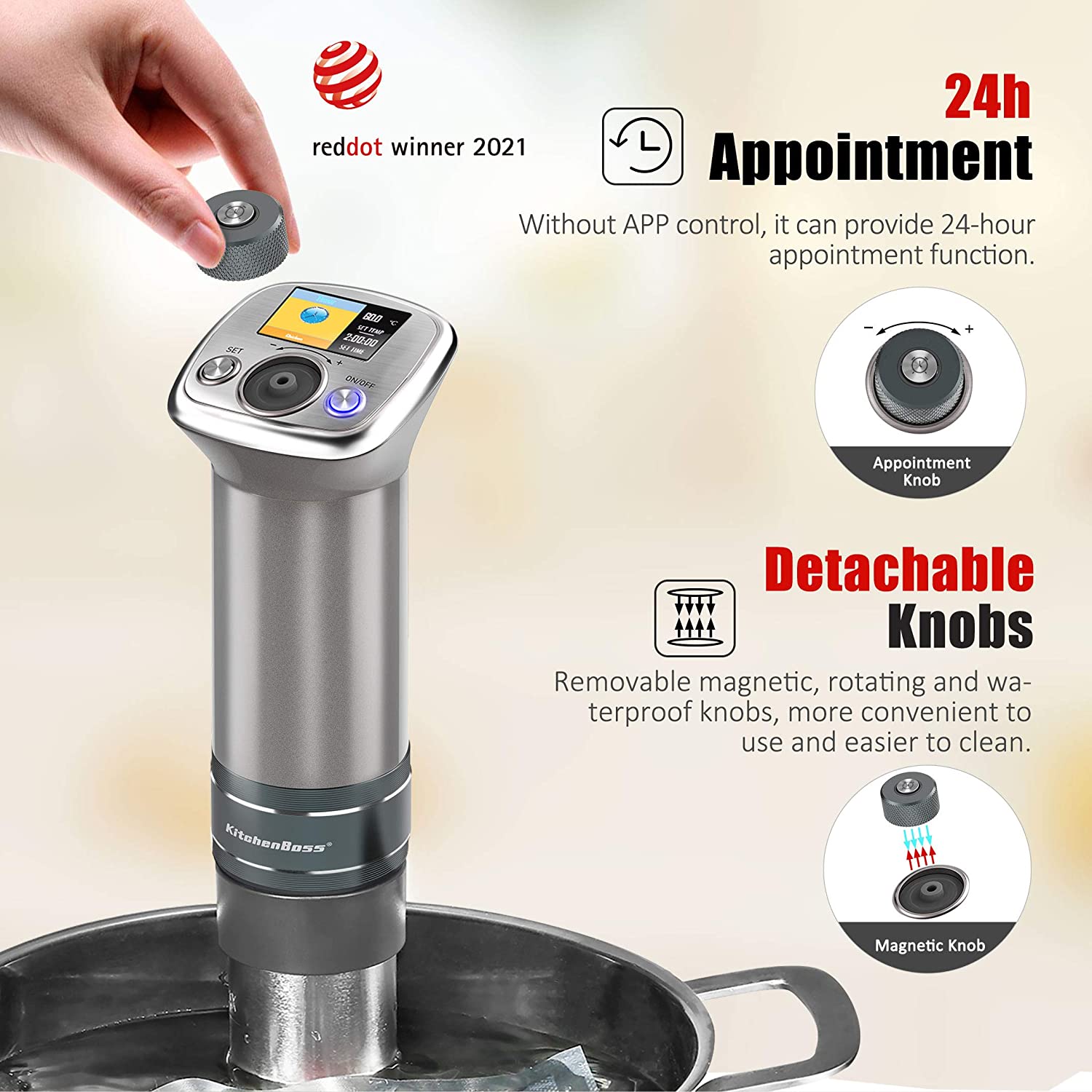 KitchenBoss Sous Vide G320 Immersion Circulator – Kitchenboss
